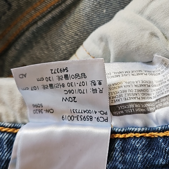 Levis 501 Jeans Size 20W - Picture 5 of 8